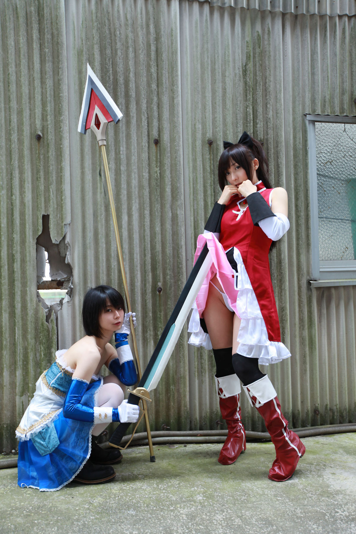 (C80) (コスプレ)   Sayaka and Kyoko  CosPlay制服诱惑套图